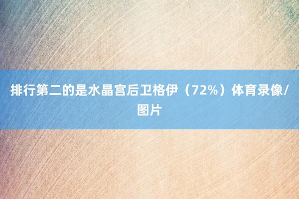 排行第二的是水晶宫后卫格伊（72%）体育录像/图片