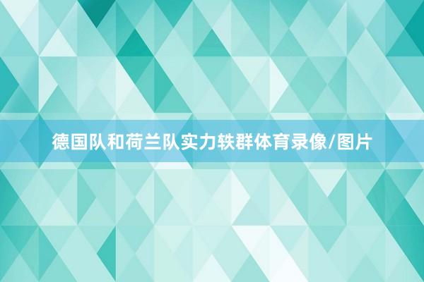 德国队和荷兰队实力轶群体育录像/图片